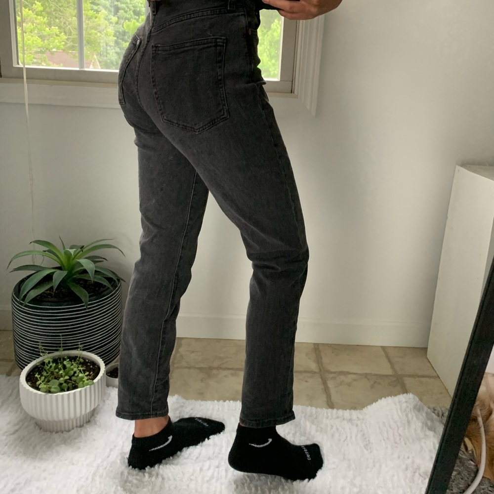 h&m ultra high waist mom jeans size 2 - Picture 3 of 10